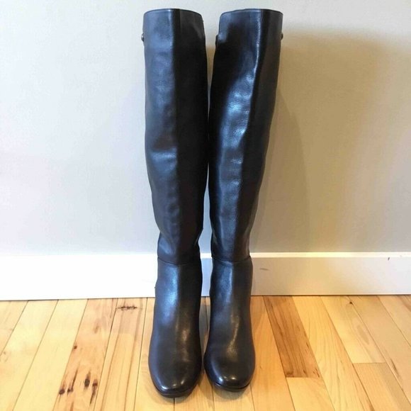 Vince Camuto Karita Riding Boots Black Tall 6 - Picture 2 of 8